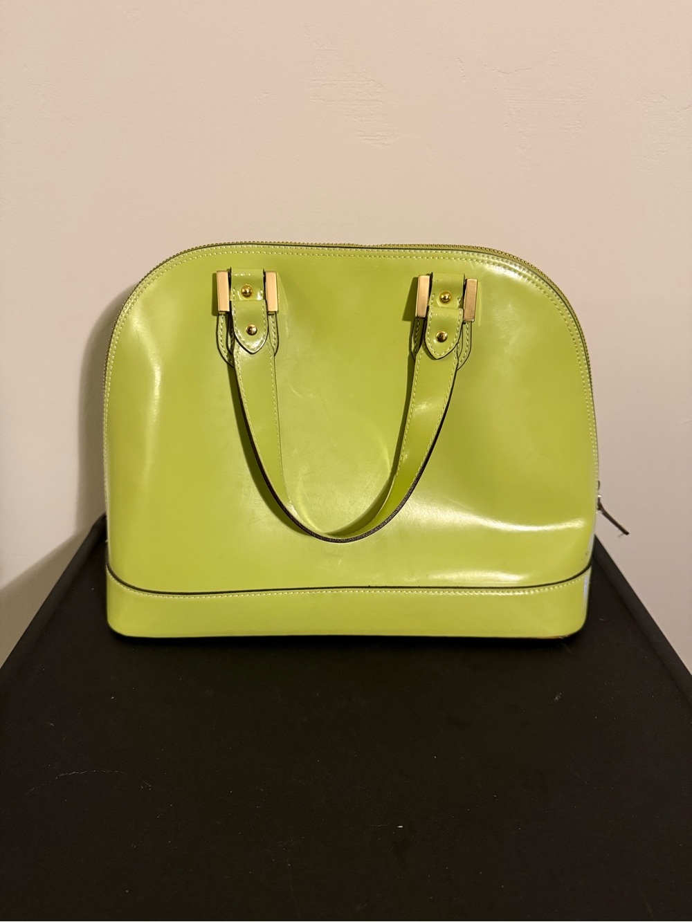 Alberta Di Canio Granny Smith Apple Green Dome Satchel